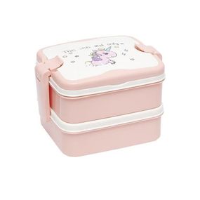 Контейнер для їжі подвійний "The one and only" 6301(Pink)