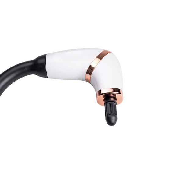 Перкуссионный ручной массажер аккумуляторный 17 Вт зарядка от USB до 3200 об/мин Белый HP-11-11W | Зображення 4