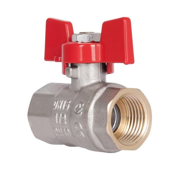 Кран кульовий Thermo Alliance Standart 1/2" ВР для води (метелик) SD602NW15PN40 | Зображення 2