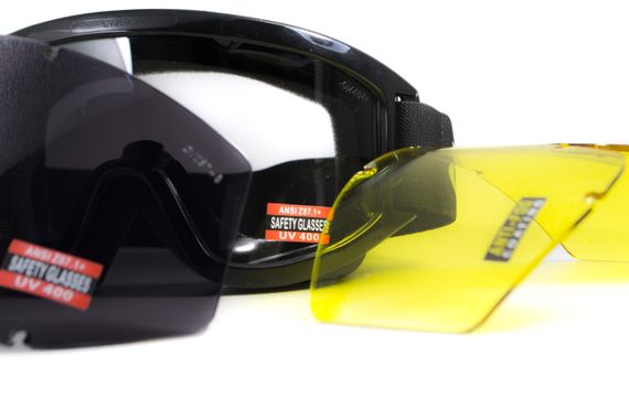 Захисні окуляри Global Vision Wind-Shield 3 lens KIT Anti-Fog, три змінних лінзи | Зображення 1