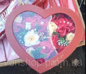 Подарочный набор мыла букет из роз в коробке Love Light Rose Flower