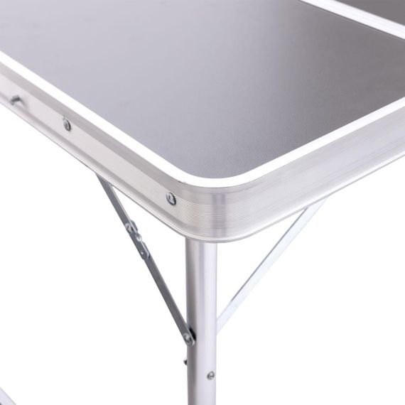 Комплект туристичний стіл + 2 лавки складні меблі Сірий Lugi JY-9060G | Зображення 7