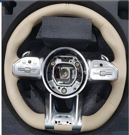 Руль AMG 2018-Style (бежевый, 3pin) для Mercedes SLC R172 2016-2020 гг