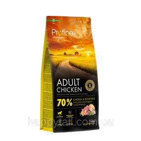 Сухой корм Profine Adult Chicken & Potatoes для собак всех пород, курица и картофель, 12 кг