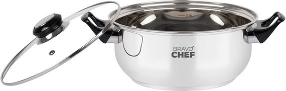 Каструля Bravo Chef 18 см (1.6 л) з бакелітовими ручками | Зображення 2