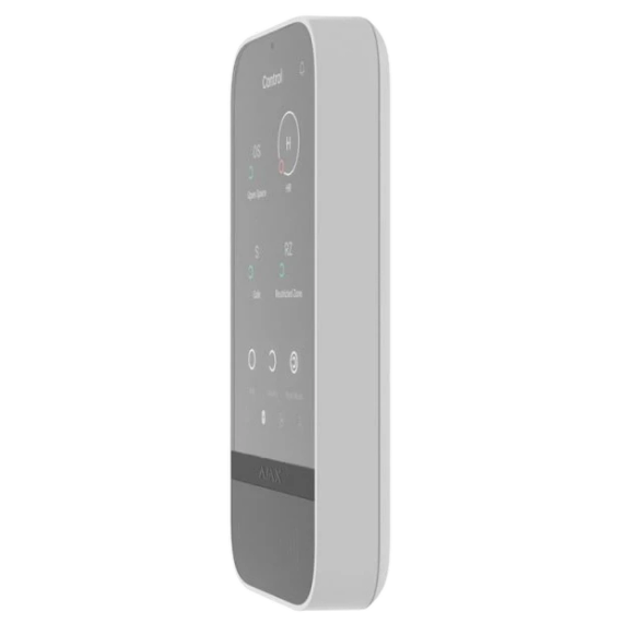 Ajax KeyPad TouchScreen (8EU) white Клавіатура - Управління охороною | Зображення 1