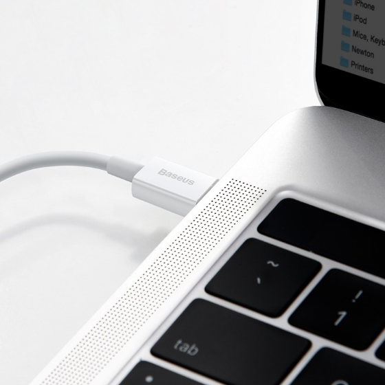 Кабель USB PD Lightning/Type-C BASEUS CATLYS-02 20W 0,25м білий | Зображення 7