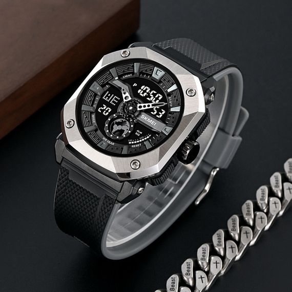 Годинник S2kmei 2272SIBK Silver-Black SALE | Зображення 4