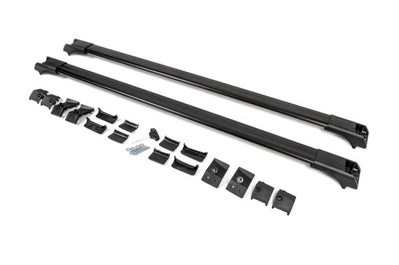 Перемички на рейлінги без ключа Flybar (2 шт) Чорний для BMW 5 серія E-60/61 2003-2010 років | Зображення 1