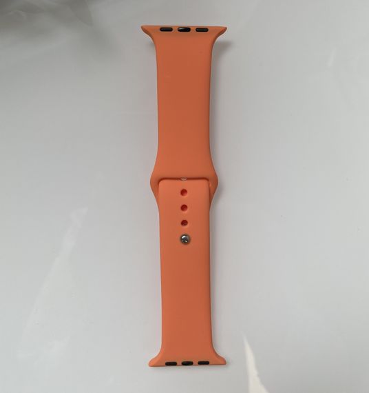 Силіконовий ремінець для розумного годинника Smart Watch 42/44 (Помаранчевий) | Зображення 5