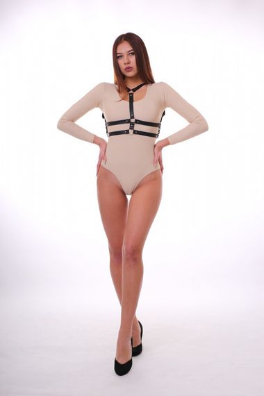 Портупея "K2", экокожа, ручная работа, черный sexstyle | Зображення 2