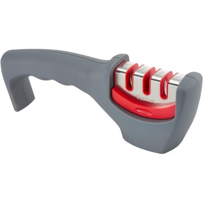 Точилка для ножей Tefal Fresh Kitchen, нержавіюча сталь, пластик, сірий (K2090514) | Зображення 1