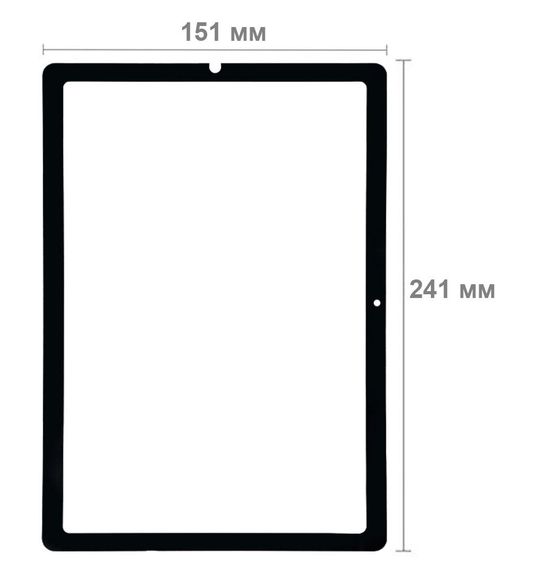 Защитное стекло BeCover 10D для планшета Samsung Galaxy Tab S6 Lite 10.4" 2020 (SM-P610 / SM-P615) - Black | Зображення 2
