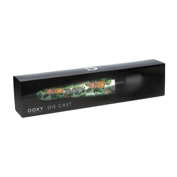 Вібромасажер DOXY Die Cast PINEAPPLE, дуже потужний, живлення 220В, металевий корпус | Зображення 1