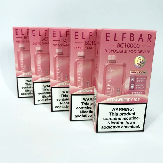 Elf Bar BC10000 смак Полуниця (Strawberry Ice) (ws25661-19) | Зображення 1