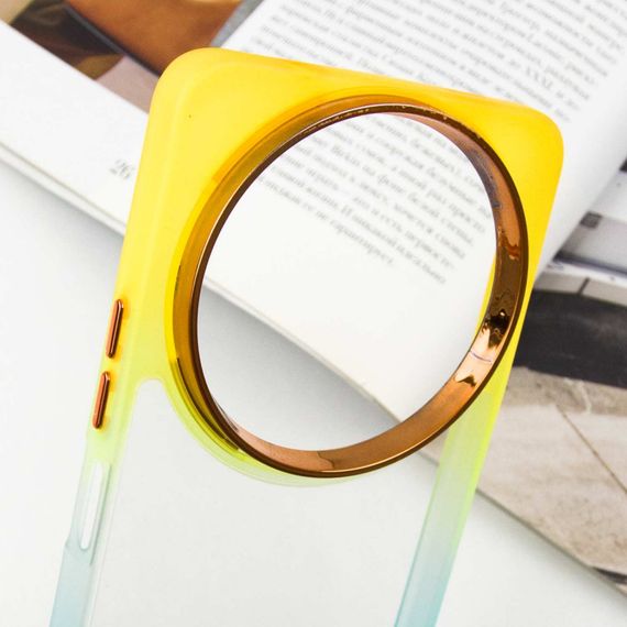 Чохол TPU+PC Fresh sip series для Xiaomi Redmi A3 Бірюзовий / Помаранчевий | Зображення 4