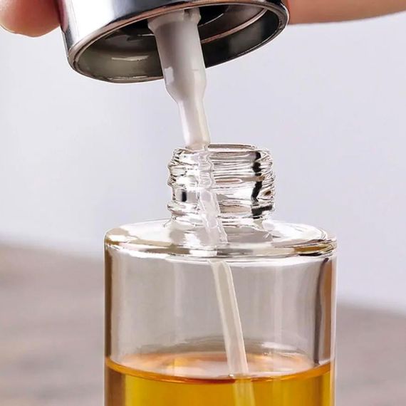 Розпилювач для олії 100мл, OIL BOTTLE / Пляшечка для олії з розпилювачем / Спрей для олії, оцту, лимонного соку | Зображення 5