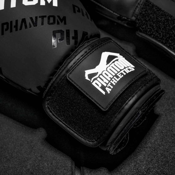 Боксерські рукавиці Phantom APEX Velcro Black 12 унцій (Бинти 4м. в подарунок) | Зображення 7