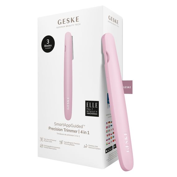 Тример GESKE Precision Trimmer 4в1 starlight, Рожевий
