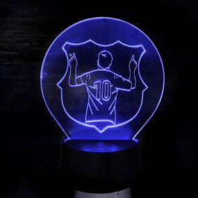 Акриловый светильник-ночник Месси синий tty-n002018