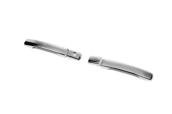 Накладки на ручки (2 шт., нерж) Без чіпа, OmsaLine - Італійська нержавейка для Nissan Pathfinder R51 2005-2014рр. | Зображення 3