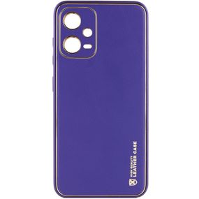 Шкіряний чохол Xshield для Xiaomi Redmi Note 12 Pro 5G Фіолетовий/Ultra Violet