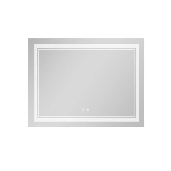 Дзеркало Qtap Cardinal (CA1) 1000х800 з LED-підсвічуванням Touch, з антизапотіванням, з димером, рег. темп. кольору (3000-6500K) | Зображення 2
