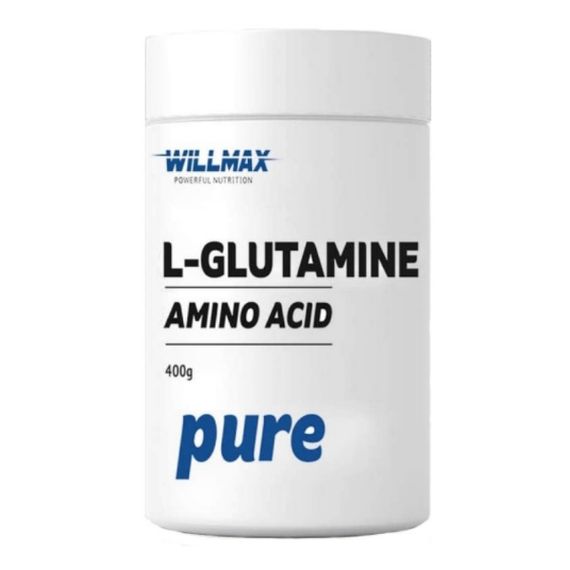 Глютамін для спорту Willmax L-Glutamine 400 g /80 servings/ Pure
