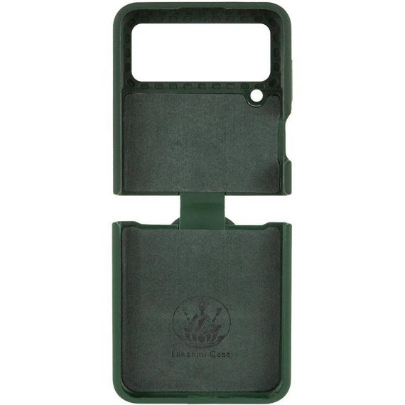 Чохол Foldables Silicone Cover Lakshmi (AAA) для Samsung Galaxy Z Flip4 Білий / White Зелений / Cyprus Green | Зображення 2