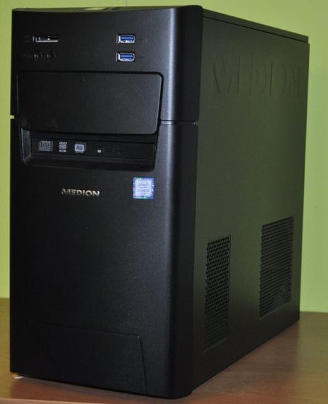 Комп'ютер Medion Akoya P5360 E-MT22 Tower / Intel Core i5-6402P (4 ядра по 2,8 - 3,4 ГГц) / 16 ГБ DDR4 / 128 ГБ SSD + 4000 ГБ HDD / Intel HD Graphics 510 / DVD-ROM / Windows 11 Home б/в | Зображення 2