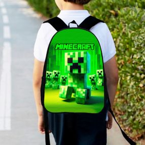 Рюкзак детский майнкрафт Крипер "Minecraft" 34х27см,городской ранец для мальчика (00524)