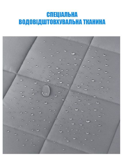 Штора теплозберігаюча (на липучках) Сіра - H 200*135 см | Зображення 5