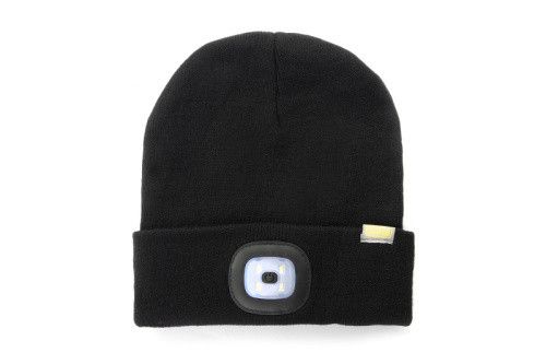 Шапка с фонариком черная 200Лм (300мАч) СИЛА