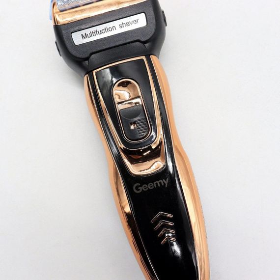 Аккумуляторный триммер-бритва 3в1 Geemy GM 595/ Машинка для стрижки волосся / Багатофункціональний триммер для бороди, вусів та | Зображення 3