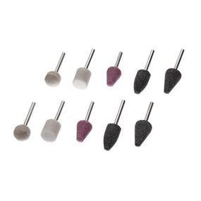 Набір шліфувальних каменів 10 од. INTERTOOL BT-0020