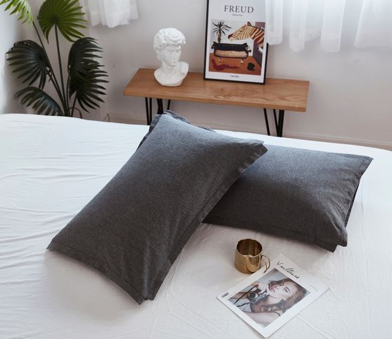 Постільна білизна Love You Варена бавовна Антрацит+Білий двостороння Сімейні | Зображення 1