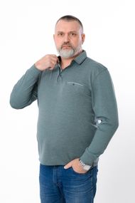Поло з довгим рукавом чоловіче Носи своє XXL Зелений (p-16542-191348)