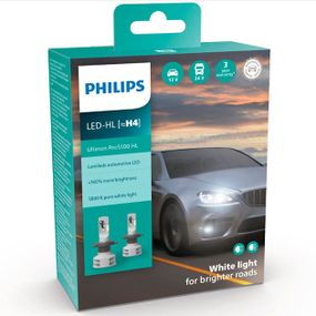 Комплект автоламп Philips LED H4 11342U51 12/24V Ultinon Pro5100 +160% Х2