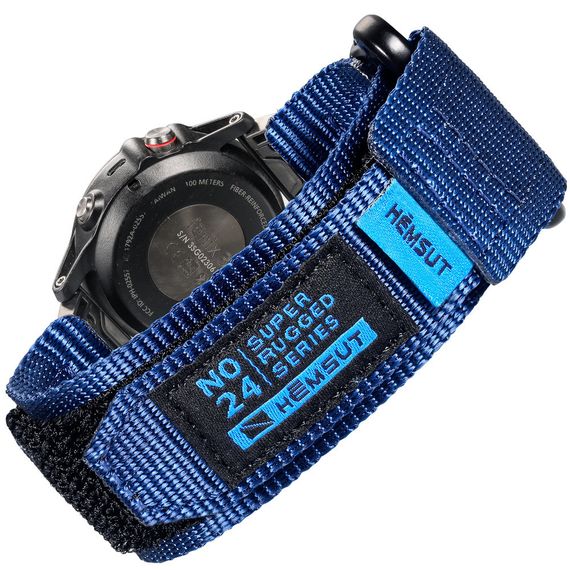 Ремешок для часов Hemsut HS121 Super Strong Nylon Garmin Blue 20mm