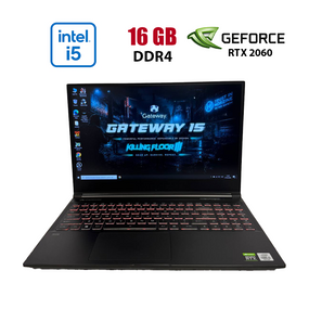 Ігровий ноутбук Б-клас Gateway GWTN156-3BK / 15.6" (1920x1080) IPS / Intel Core i5-10300H (4 (8) ядра по 2.5 - 4.5 GHz) / 16 GB DDR4 / 512 GB SSD / nVidia GeForce RTX 2060, 6 GB GDDR6, 192-bit / WebCam б/в