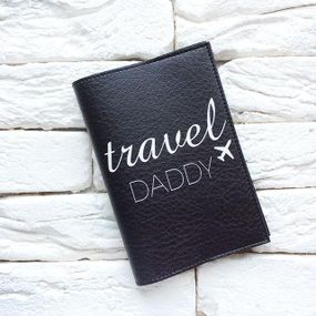 Обложка для паспорта Travel Daddy 2 (черный)