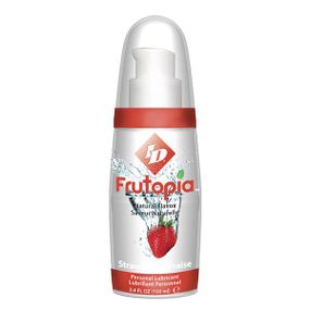 Фруктовий оральний лубрикант ID Frutopia Pump 100 мл зі смаком полуниці, Полуниця