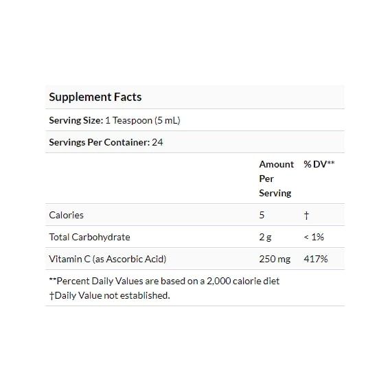 Вітамін C ChildLife Essentials, Liquid Vitamin C, 4 fl oz 118,5 ml Natural Orange Flavor CDL10200 | Зображення 2