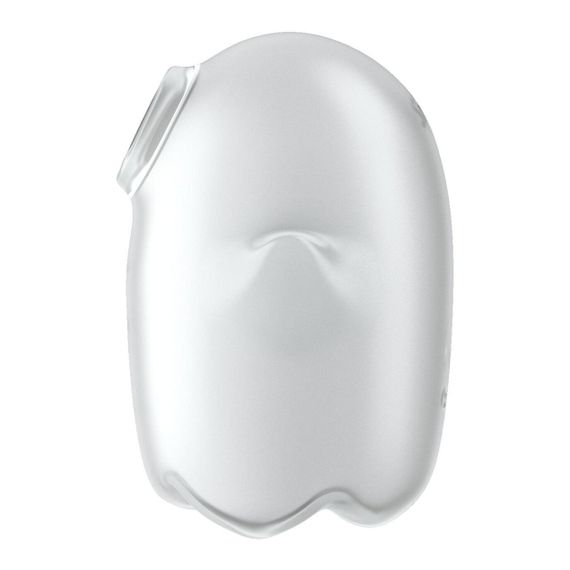 Вакуумний кліторальний стимулятор з вібрацією Satisfyer Glowing Ghost White, світиться в темряві Sex Aura | Зображення 2
