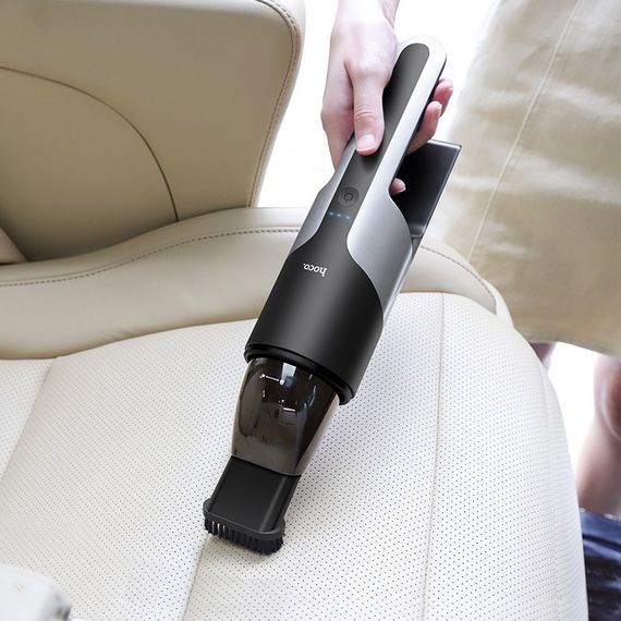 Портативный пылесос Hoco PH16 Azure portable car vacuum cleaner Black / Silver | Зображення 3