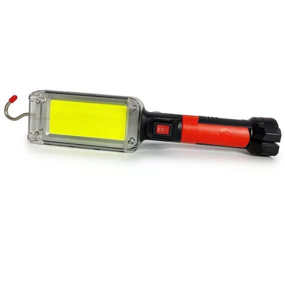Ліхтар BL-8859B акумуляторний • Магнітний COB LED світильник 20 Вт із гачком, двома акумуляторами 18650 та USB-заряджанням | Зображення 1