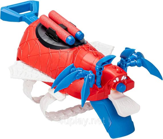 Бластер Нерф Рукавичка Людина Павук Marvel Mech Strike Mechasaurs Spider-Man Arachno Blaster Hasbro | Зображення 2