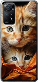 Чохол на Xiaomi Redmi Note 11 Котики 2 із силікону FCh_008282