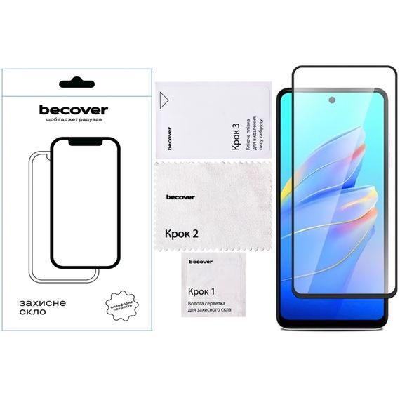 Скло захисне BeCover Tecno Spark Go 1 (KL4) Black (712318) | Зображення 3