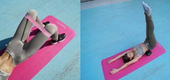 Килимок для йоги та фітнесу Power System PS-4017 NBR Fitness Yoga Mat Plus Pink (180х61х1) | Зображення 4